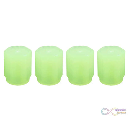 Tyre Valve Caps Luminous Glow Car Tire Valve Cap Covers vaal cap (4 Pcs Set) - infinityexculsivestore.com