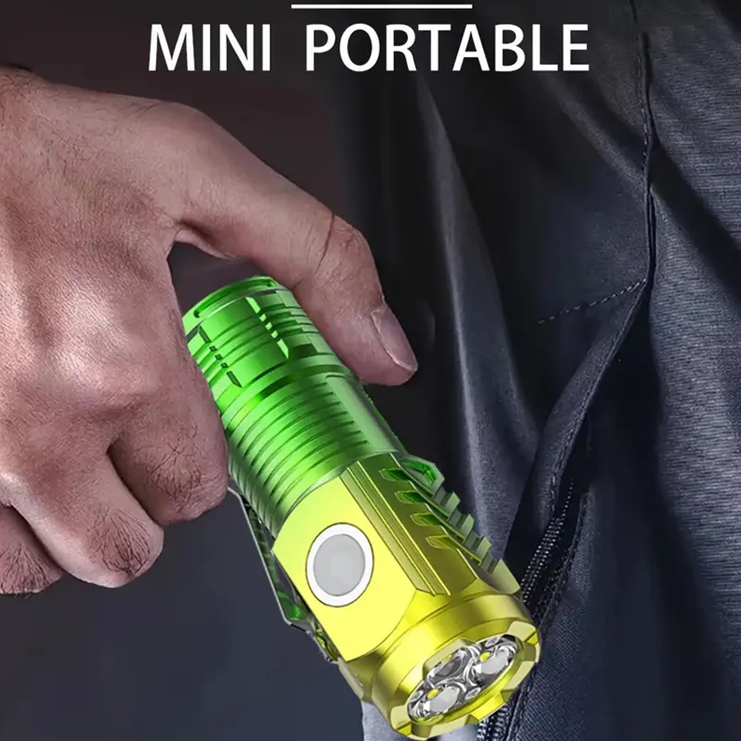 USB Chargeable Mini 3 LED Flashlight / Torch Light (1 Pc) - infinityexculsivestore.com