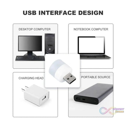USB LED LAMP Night Light, Mini Portable for PC and Laptop (5 pcs Set / Mix Color) - infinityexculsivestore.com