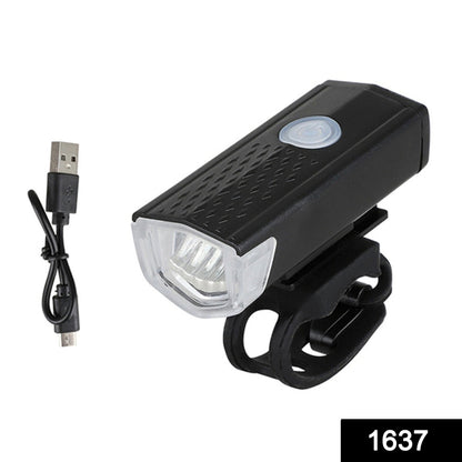 USB Rechargeable 400 Lumen Bicycle Front Headlight Light Set - infinityexculsivestore.com