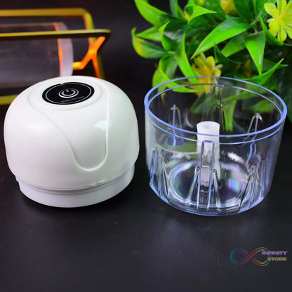 USB Rechargeable Mini Electric Garlic Machine / Chopper (300 Ml / 1 Pc) - infinityexculsivestore.com