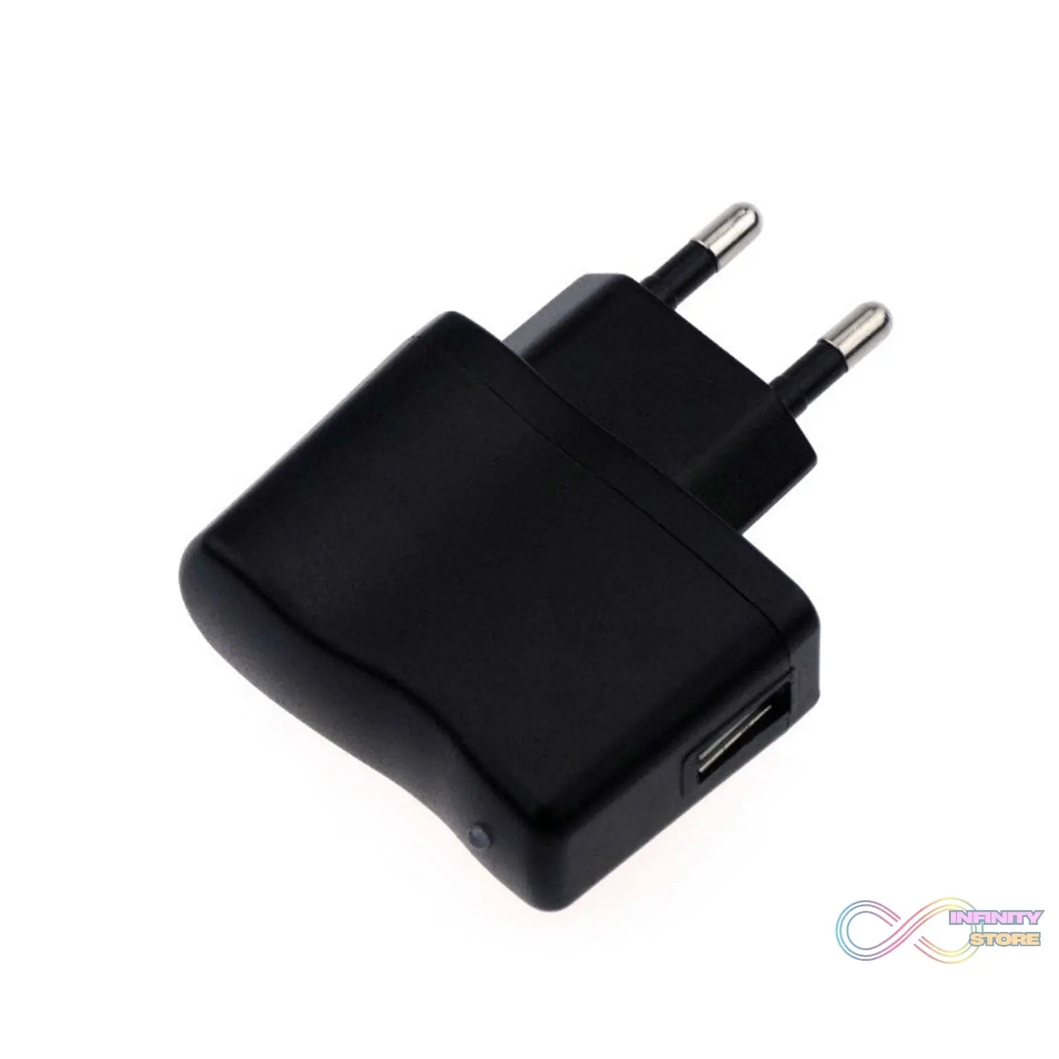 USB wall charger compatible with iPhone, Android, and other smartphones, featuring multiple ports