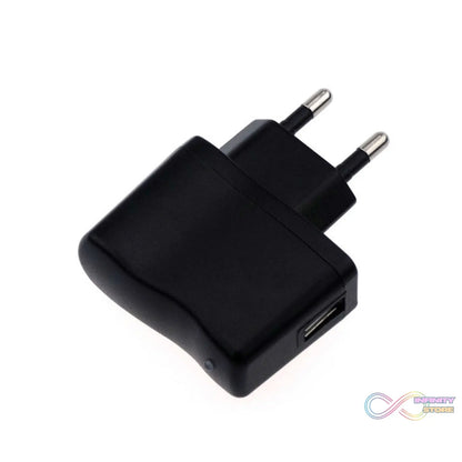 USB wall charger compatible with iPhone, Android, and other smartphones, featuring multiple ports