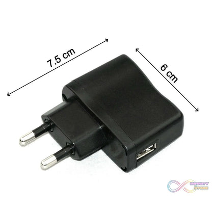 Multi-port USB wall charger compatible with iPhone, Android, and other smartphones