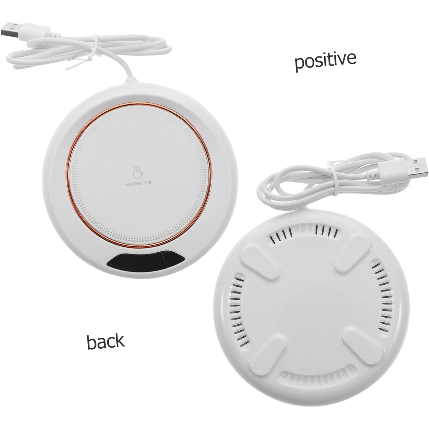 USB Warm Coaster Heated Coffee Mug Portable Office Desk Portable Cup, Heater Coffee Mug Warmer Electric Cup Warmer (1 Pc) - infinityexculsivestore.com