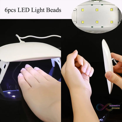 UV LED Lamp Nail Dryer Mini Portable Nail Lamp Professional (1 Pc) - infinityexculsivestore.com