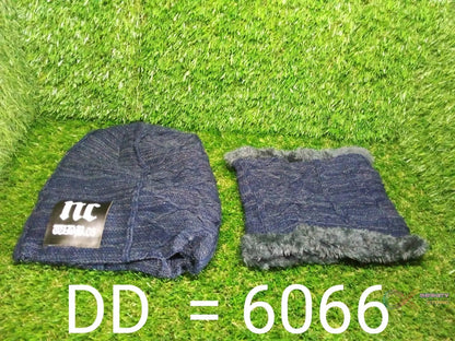 Ultra Soft Unisex Woolen Beanie Cap Plus Muffler Scarf - infinityexculsivestore.com