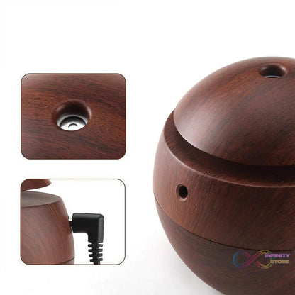 Ultrasonic Aromatherapy Humidifier USB Desktop (130 ML / 1 Pc) - infinityexculsivestore.com