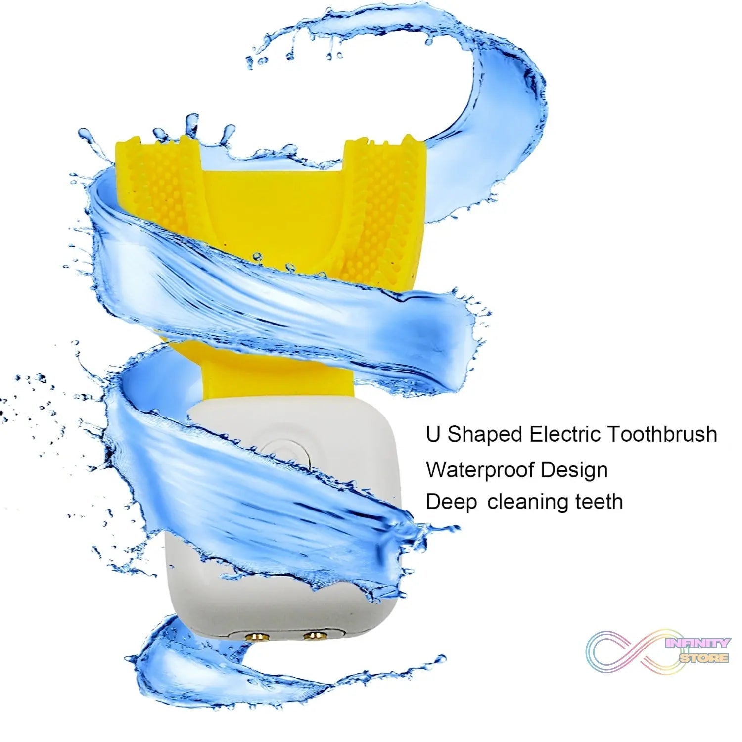 Ultrasonic Electric Toothbrush U Shaped Automatic Toothbrushes for Teeth Whitening Rechargeable, Waterproof Training Toothbrushes for Kids Children's (1 Pc) - infinityexculsivestore.com