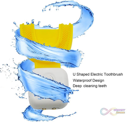 Ultrasonic Electric Toothbrush U Shaped Automatic Toothbrushes for Teeth Whitening Rechargeable, Waterproof Training Toothbrushes for Kids Children's (1 Pc) - infinityexculsivestore.com