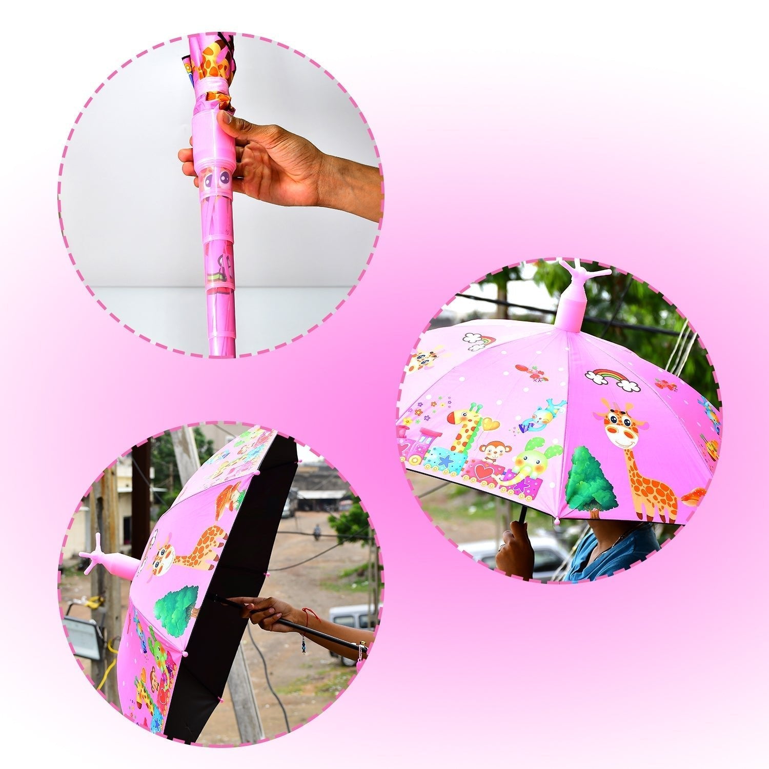Umbrella With Handle and Lightweight Safety Round plastic cap - infinityexculsivestore.com