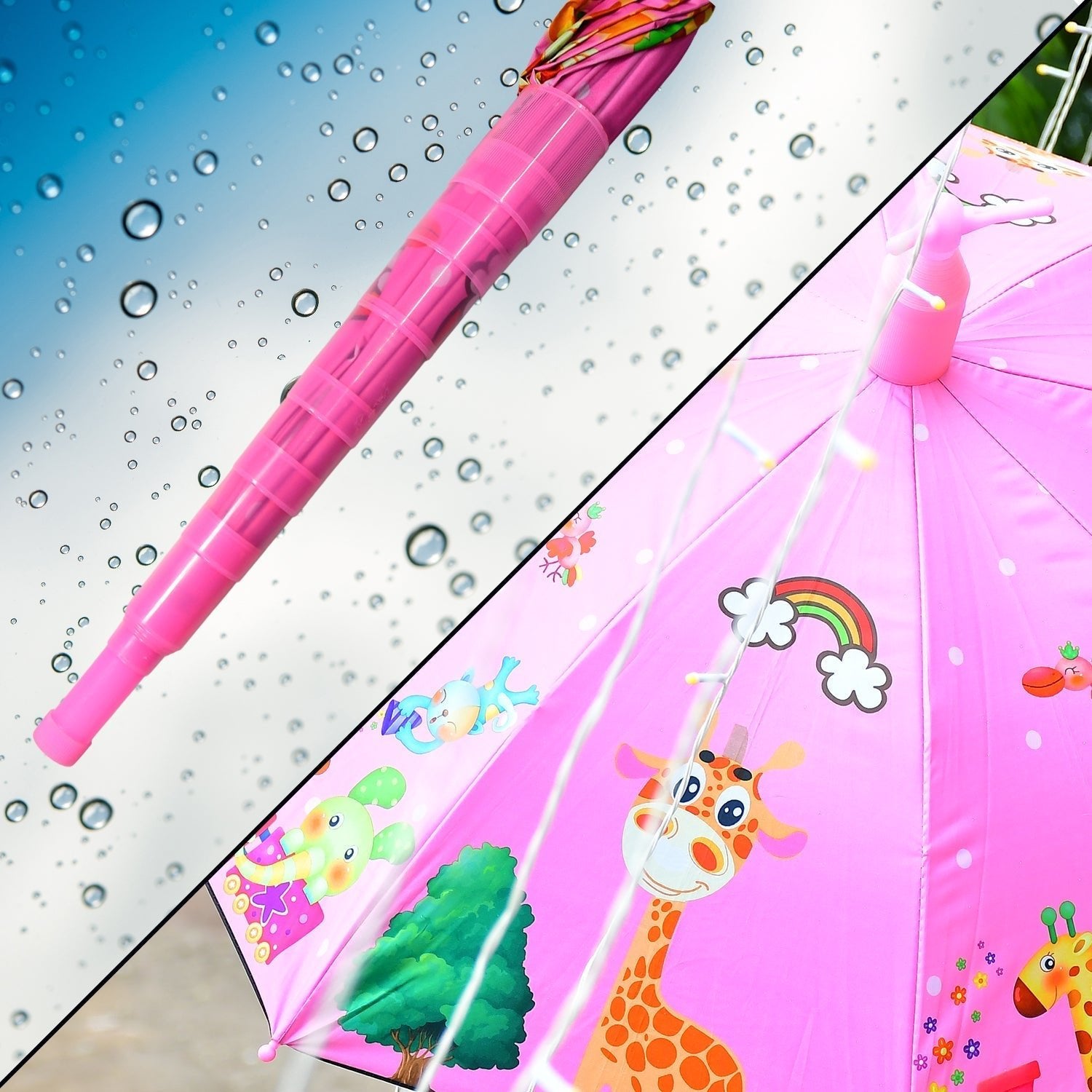 Umbrella With Handle and Lightweight Safety Round plastic cap - infinityexculsivestore.com