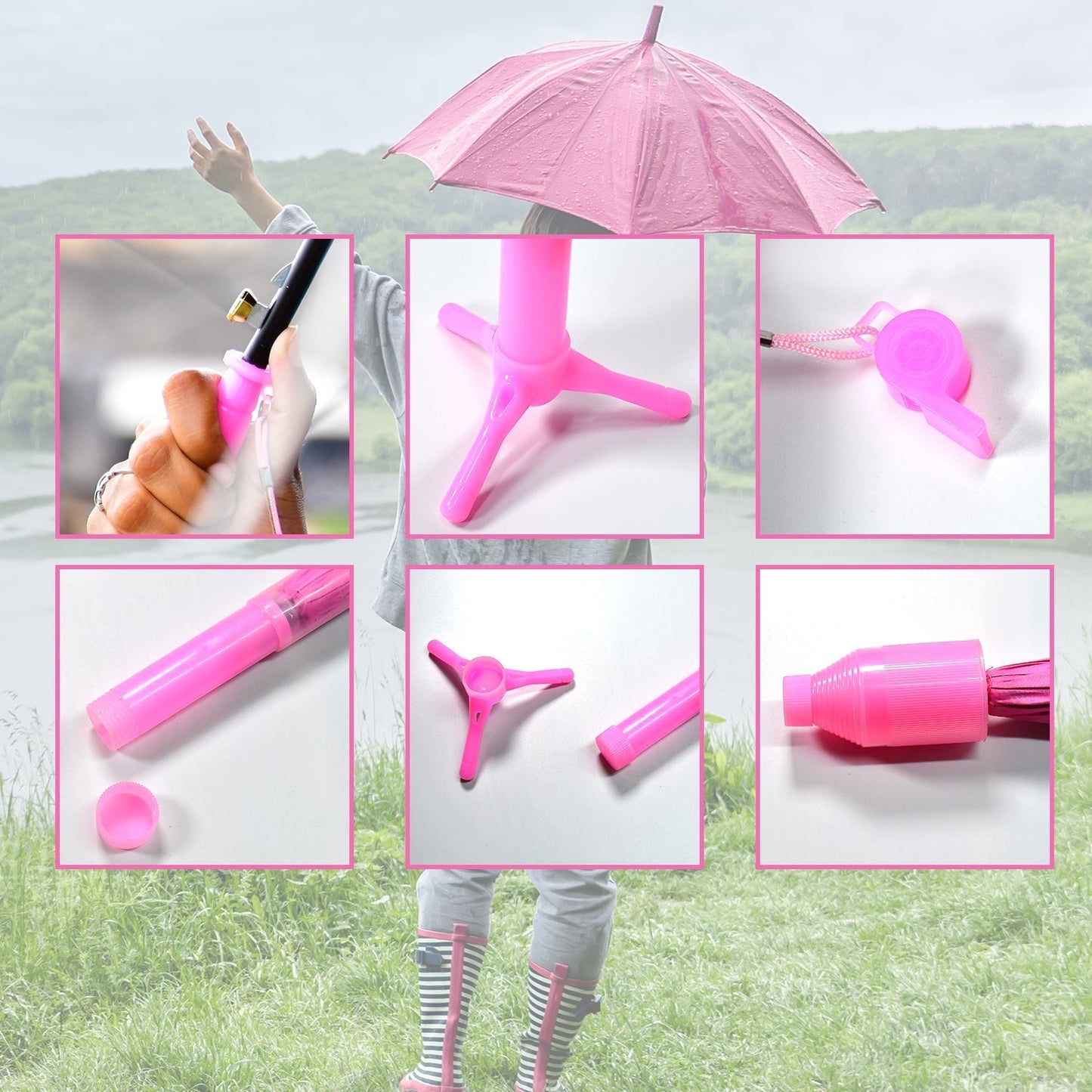 Umbrella With Handle and Lightweight Safety Round plastic cap - infinityexculsivestore.com