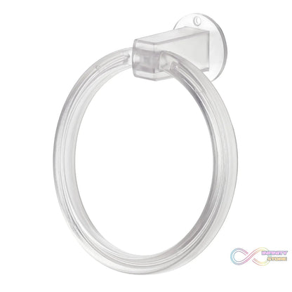 Unbreakable ABS Round Towel Ring Wall Mounted Stand / Holder (1 Pc) - infinityexculsivestore.com