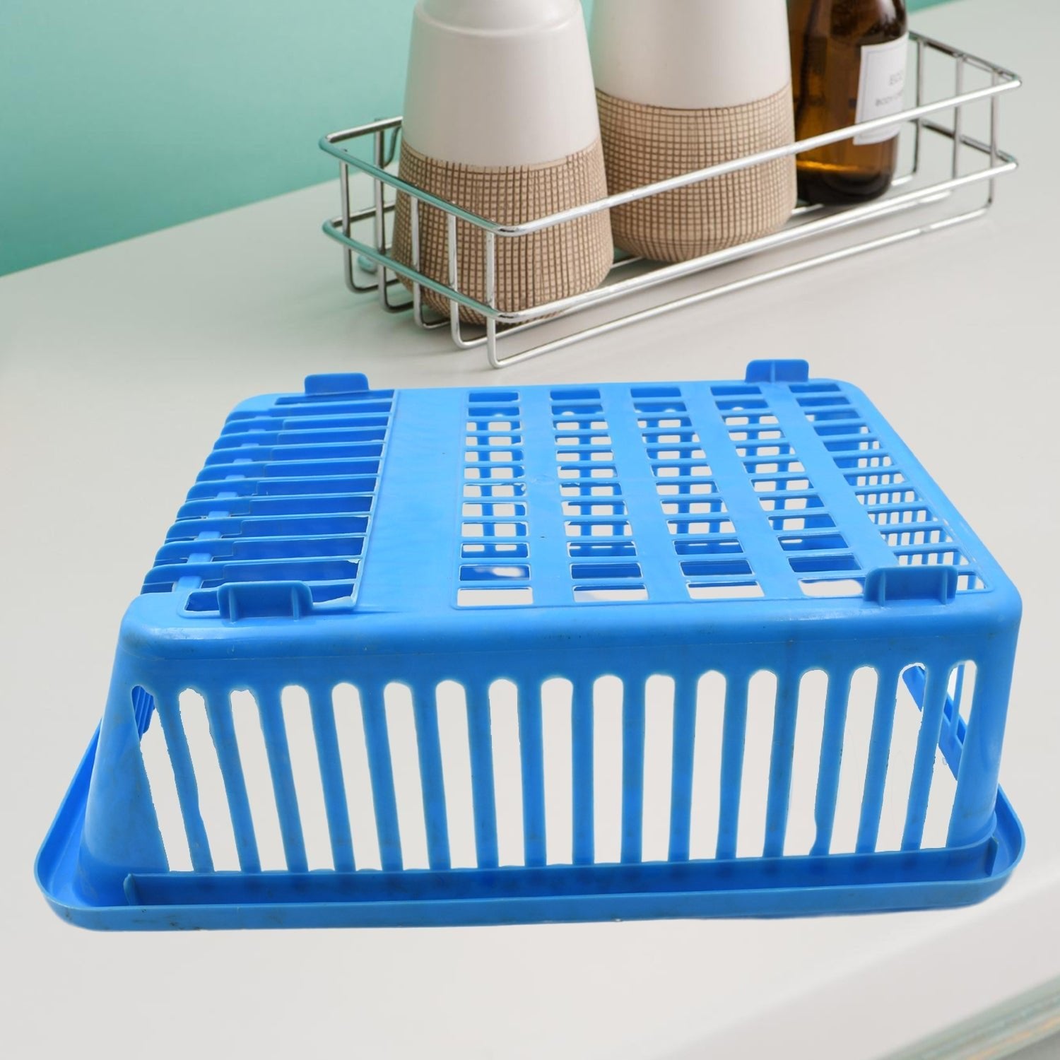 Unbreakable Plastic 3 in 1 Kitchen Sink Drainer Drying Rack (Without Bottom Tray) (MOQ : - 6 Pc) - infinityexculsivestore.com