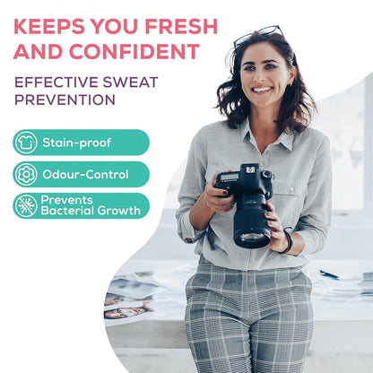 Underarms Sweat Pads Disposable Highly Absorbent Pads Cotton Anti - Allergic Anti Bacteria Anti Smell Underarm Perspiration Pad For Men And Women (Pack of 10) - infinityexculsivestore.com