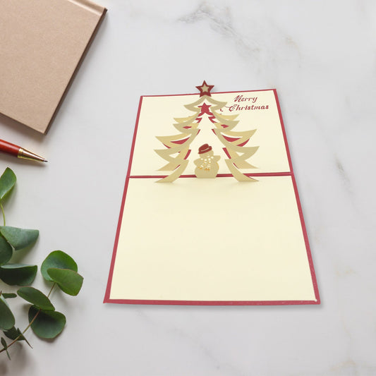 Unique 3D Pop - Up Wishing Card (Christmas): 1 Pc - infinityexculsivestore.com