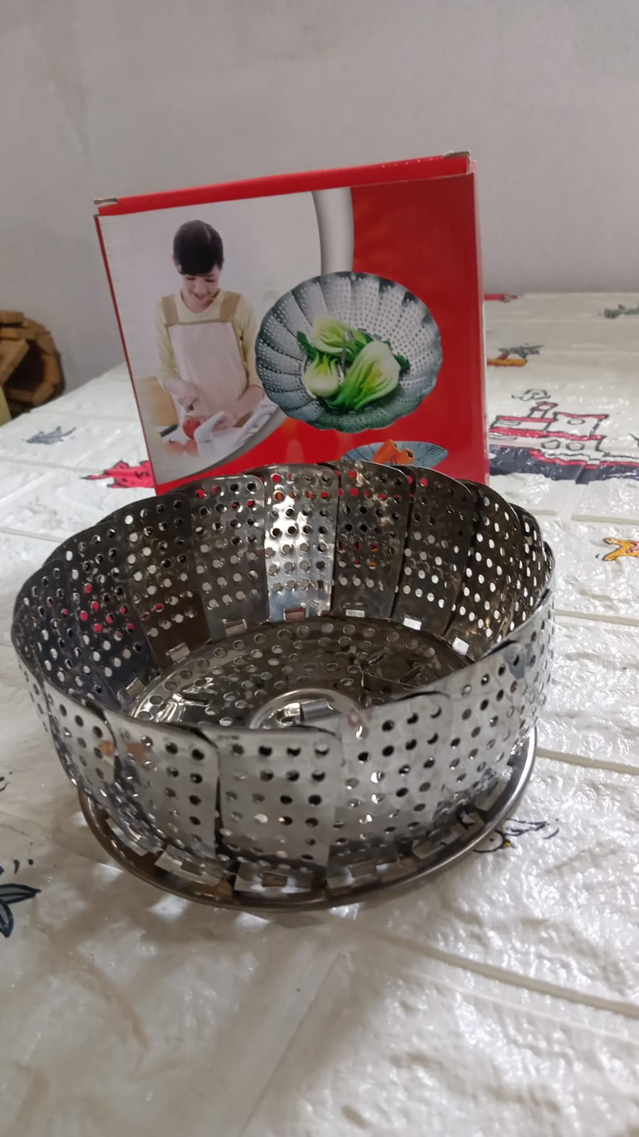 Unique Design Stainless - Steel Heaviest vegetable ,Cooking Foldable Steamer Basket for Kitchen Utensils/Dish Drying Rack/Plate Stand/ Basket - infinityexculsivestore.com