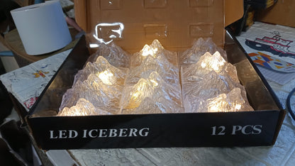 Unique Plastic Night Light: Flameless LED (Iceberg Design, Gift) - infinityexculsivestore.com