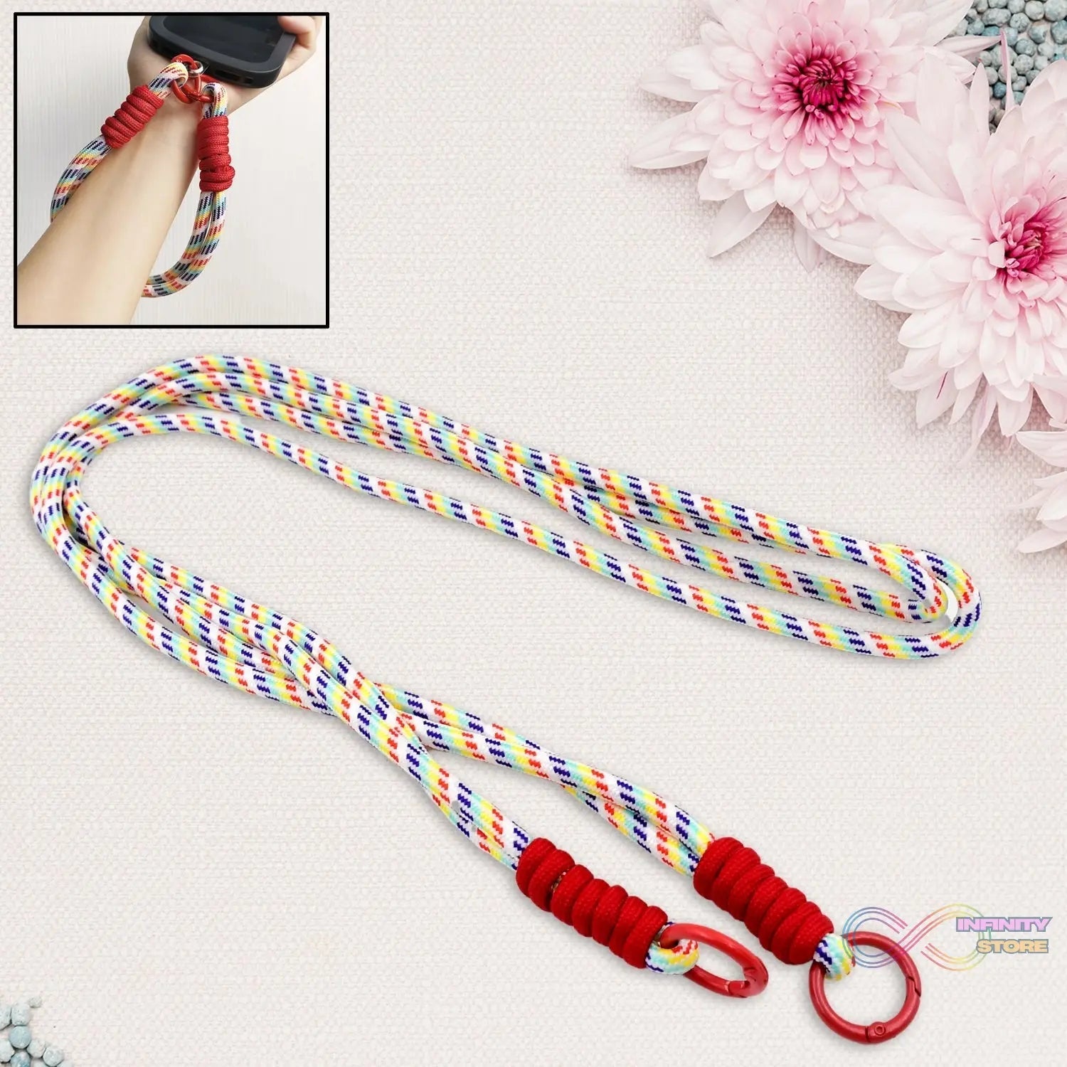 Universal lanyard for phone, Cross - body Cell Phone Lanyard With All Smartphones (1 pc / 52 Inch / Multicolor) - infinityexculsivestore.com