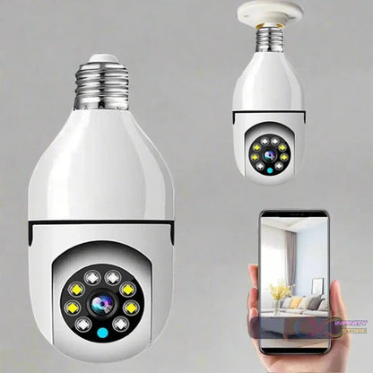 V380 Pro Fisheye 360 Degree Panoramic Wireless WiFi IP CCTV Security Camera (Pack of 1) - infinityexculsivestore.com