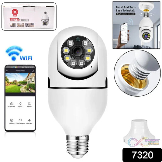 V380 Pro Fisheye 360 Degree Panoramic Wireless WiFi IP CCTV Security Camera (Pack of 1) - infinityexculsivestore.com