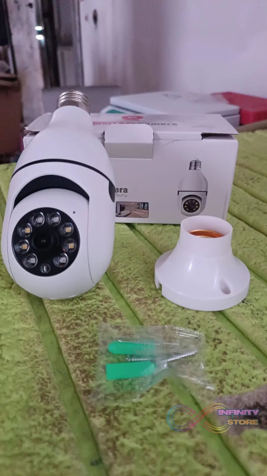 V380 Pro Fisheye 360 Degree Panoramic Wireless WiFi IP CCTV Security Camera (Pack of 1) - infinityexculsivestore.com