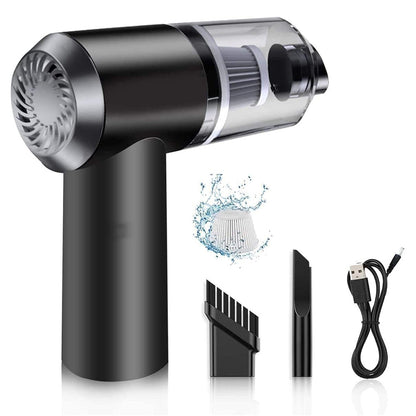 Vacuum Cleaner Dust Collection 2 in 1 Car Vacuum Cleaner 120W High - Power Handheld Wireless Vacuum Cleaner Home Car Dual - use Portable USB Rechargeable - infinityexculsivestore.com