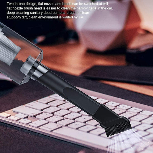Vacuum Cleaner Dust Collection 2 in 1 Car Vacuum Cleaner 120W High - Power Handheld Wireless Vacuum Cleaner Home Car Dual - use Portable USB Rechargeable - infinityexculsivestore.com