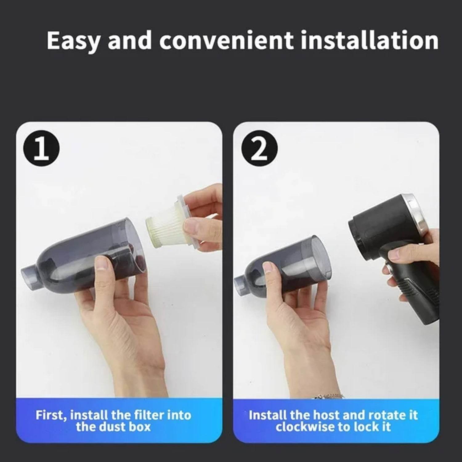 3 in 1 Car Mini Vacuum Cleaner with Blower Wireless Portable Rechargeable Handheld High Power Suction Vacuum Cleaning Machine for Home Car Computer Keyboard Cordless Air Blowing Dusting - infinityexculsivestore.com