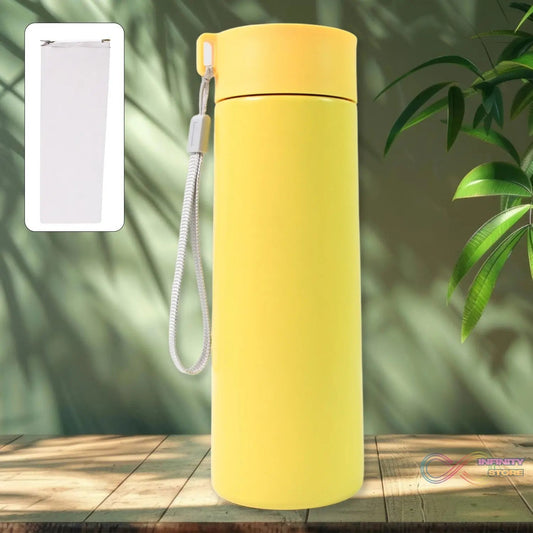 Vacuum Insulated Stainless Steel, Double walled (500 ML Approx / Mix Color & Design) - infinityexculsivestore.com