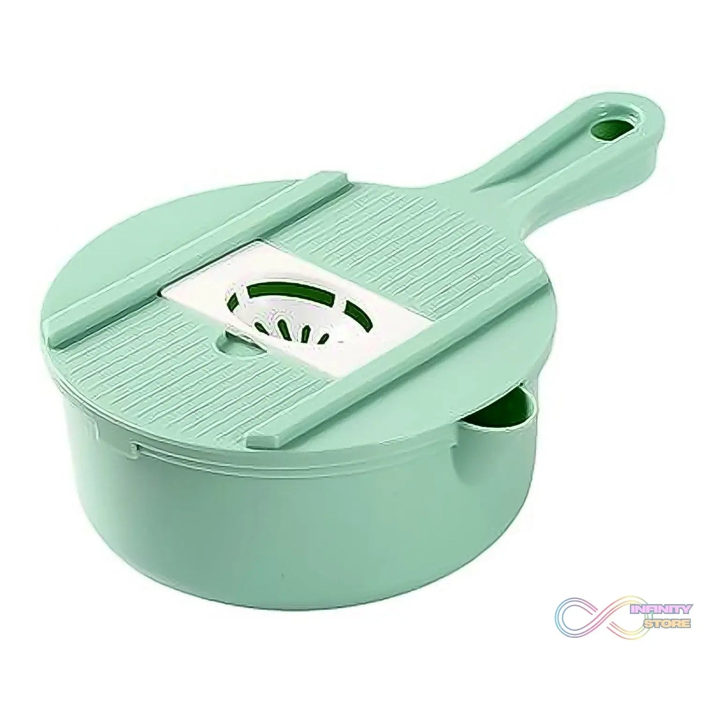 Vegetable Choppers with Drain Basket | 6 in 1 Vegetable Slicer Blades (1 Set) - infinityexculsivestore.com
