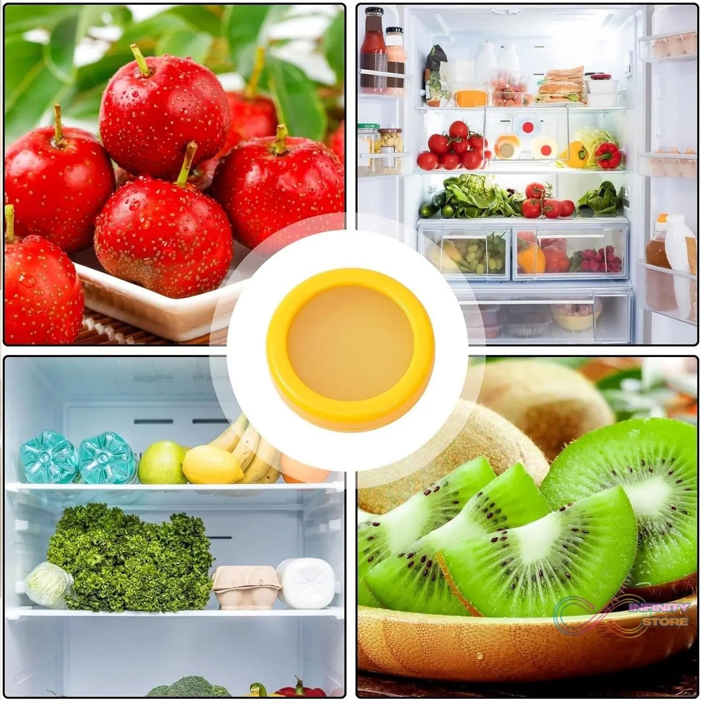 Vegetable Container Premium Fruits Saver Keeper (1 Pc / Yellow) - infinityexculsivestore.com