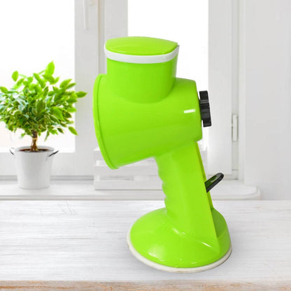 6 in 1 Multi functional Vegetable Cutter & Slicer Hand Machine Cutting, Slice, Cut Thick, Cut Silk All in one –Vegetable Chopper Cutter & Slicing Cutter Barrel - Vegetable Grater with 6 Removable Blades - infinityexculsivestore.com