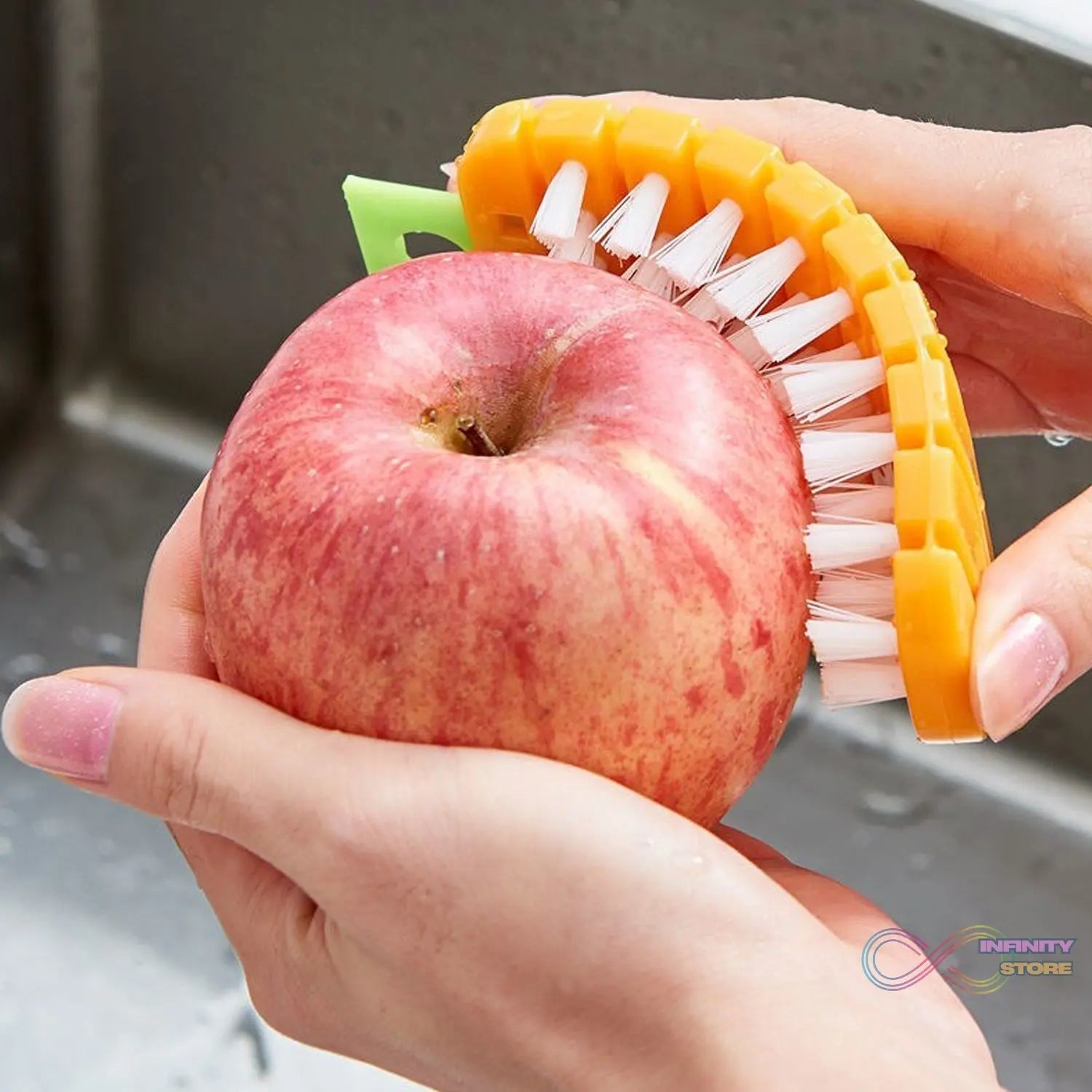 Vegetable Scrubbing Brush, Vegetable Scrubber Nonâ€‘Toxic Fruit Brush Carrot Shape Vegetable Brush for Potato for Vegetable - infinityexculsivestore.com