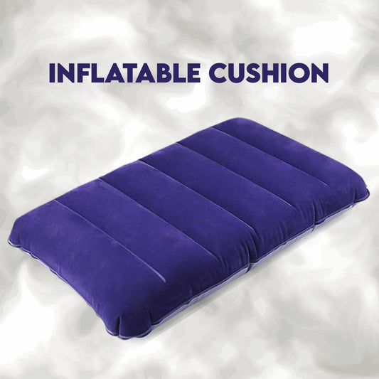 Velvet Air Inflatable Travel Pillow (Blue) - infinityexculsivestore.com