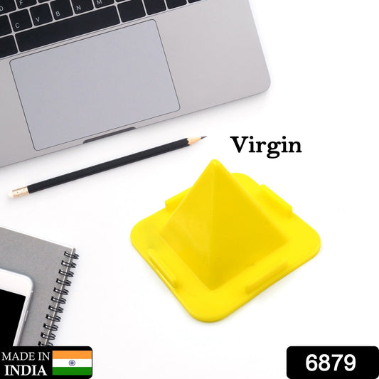 Virgin Mobile Accessories Universal Portable Four - Sided Pyramid Shape Desktop/ Table Mobile Holder Stand for car dashboard recording on desk vent office holder - infinityexculsivestore.com