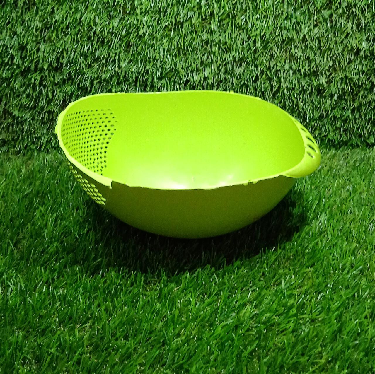 Virgin Rice Bowl Durable Plastic Strainer, Water Strainer | Vegetable & Fruits Washing Bowl - infinityexculsivestore.com