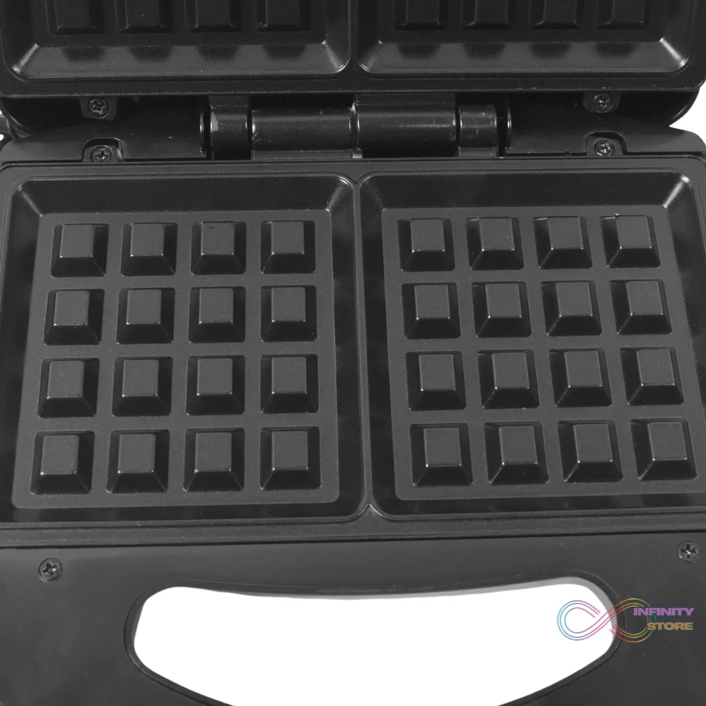 Waffle Maker, Makes 2 Square Shape Waffles| Non-Stick Plates| Easy to Use with Indicator Lights - infinityexculsivestore.com