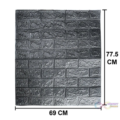 3D tiles with self-adhesive backing.