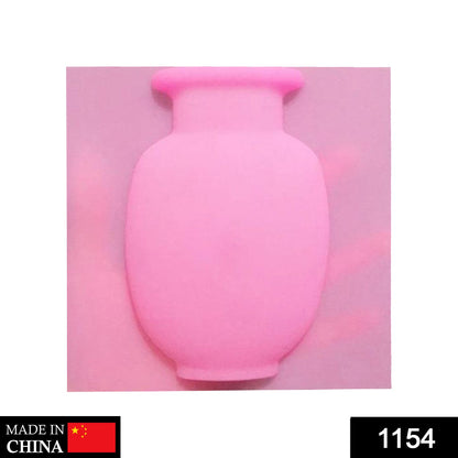 Wall Hanging Silicone Flower Pot Sticker Plant Rack for Decoration (MultiColour) - infinityexculsivestore.com