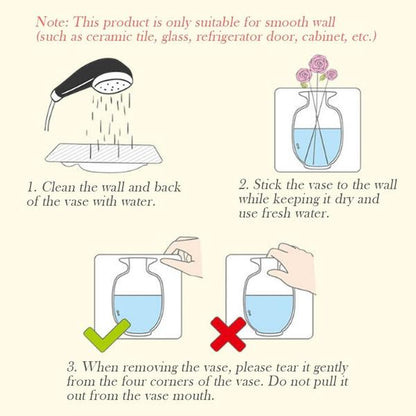 Wall Hanging Silicone Flower Pot Sticker Plant Rack for Decoration (MultiColour) - infinityexculsivestore.com