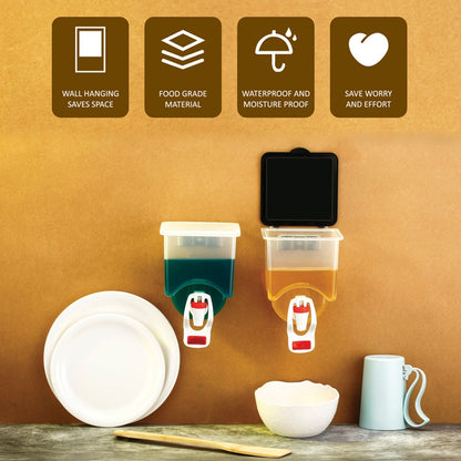 Wall Mounted Oil Dispenser Bottle (1100ml Approx) - infinityexculsivestore.com