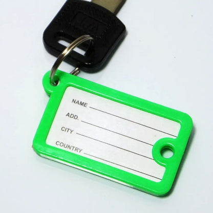 Wallet Keychain 10 pcs Set Plastic Key Custom Key Tags Key Ring Tags Numbered Key Tags Tags with Backpack Keychain - infinityexculsivestore.com