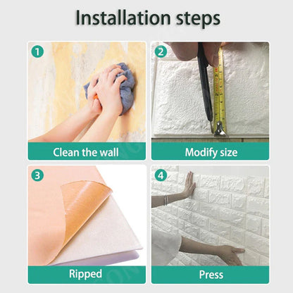 Wallpaper 3D Foam Wallpaper Sticker Panels - infinityexculsivestore.com