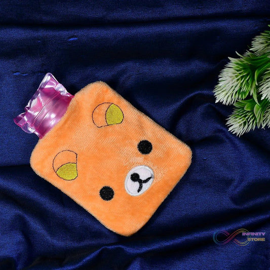 Warm Hug from a Panda: Orange Panda Hot Water Bottle for Pain Relief - infinityexculsivestore.com