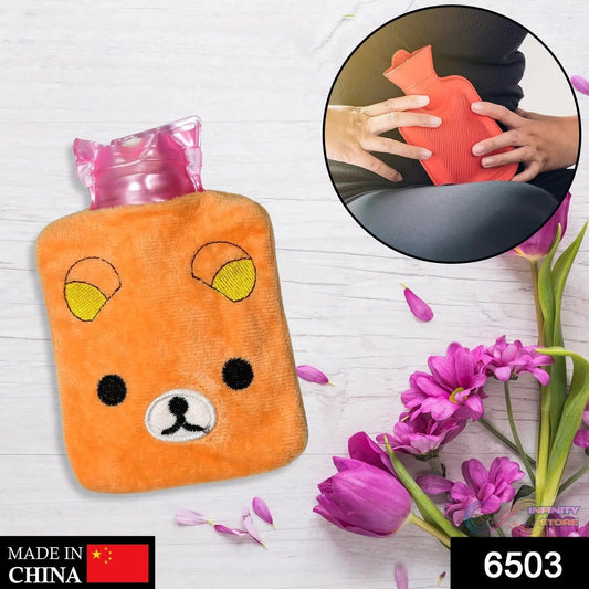 Warm Hug from a Panda: Orange Panda Hot Water Bottle for Pain Relief - infinityexculsivestore.com