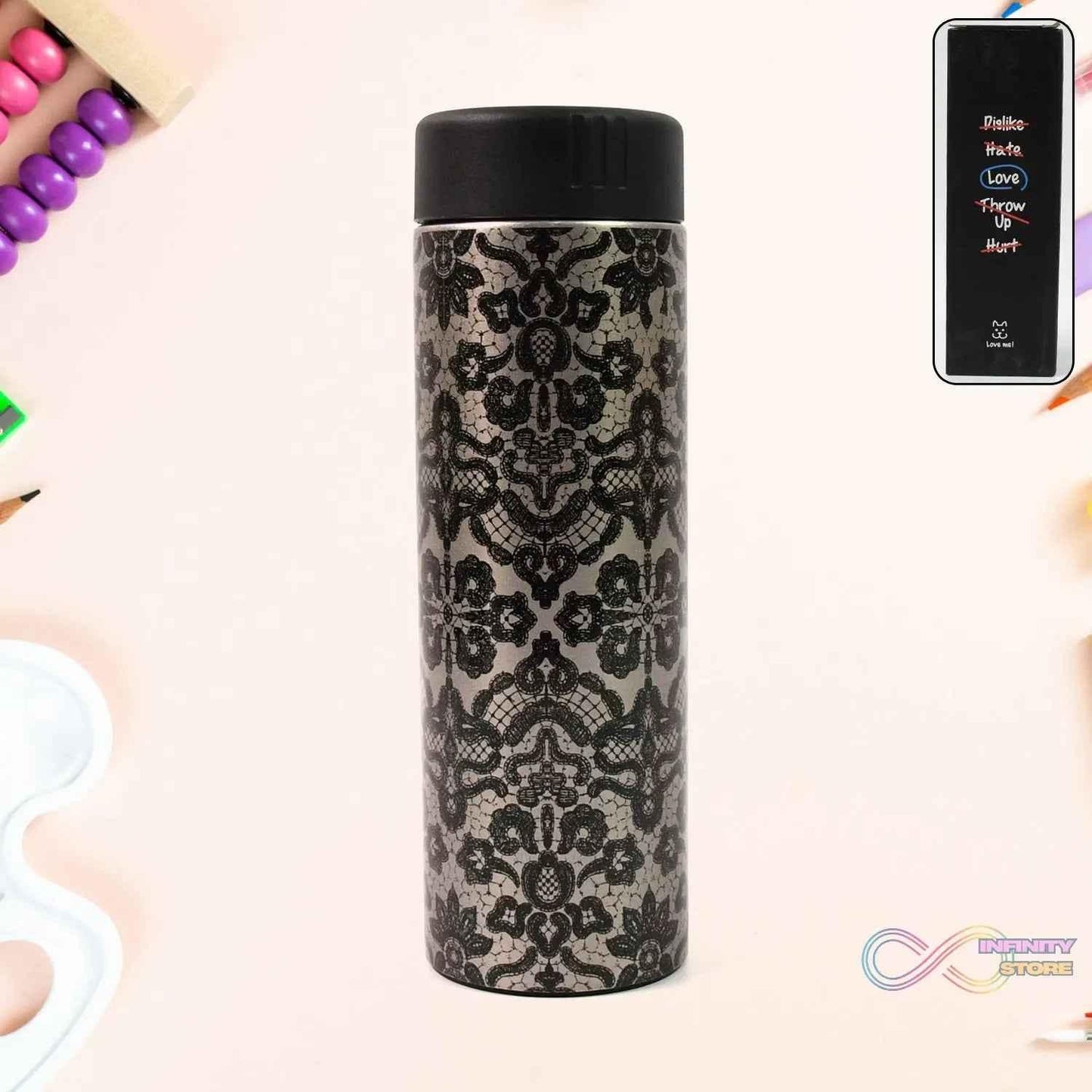 Water Bottle for Kids – Insulated Stainless Steel Bottle (350 ML Approx) - infinityexculsivestore.com