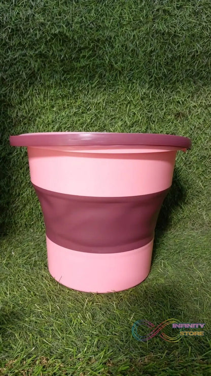 Water Bucket Folding High Capacity Foldable Hanging with Handle Storage Water Space - saving Great Load Bearing Laundry Basket Bathroom Products - infinityexculsivestore.com