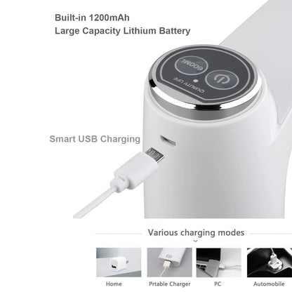 Water Dispenser, Portable Water Bottle Pump USB Charging Electric Automatic Drinking Pump, Portable Drinking Dispenser Pump for Home Kitchen Living Room Office Camping - infinityexculsivestore.com